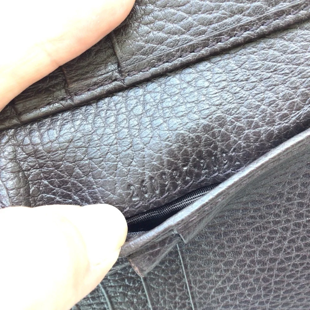 Gucci Guccisima Canvas and Leather Bi-fold Money Clip Wallet Excellent